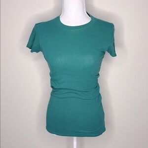 Wet Seal Green Fitted Short Sleeve Tee. Medium